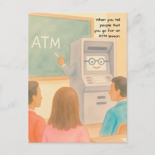 Qu'est-ce qu'un ATM ? - carte postale (Devant)