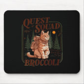 Quest Fantasy Squad Broccoli Funny Cat Muismat (Voorkant)