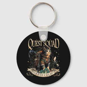Quest Fantasy Squad Broccoli Kitten Funny Cat Sleutelhanger