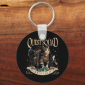 Quest Fantasy Squad Broccoli Kitten Funny Cat Sleutelhanger (Voorkant)
