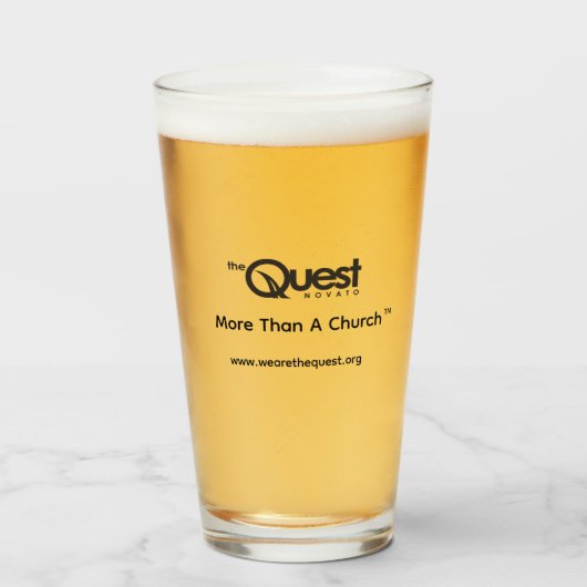 Quest Pintglas Glas (Voorkant gevuld)