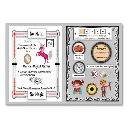 Questa - Mercury Horn Unicorn carte de commerce (Devant)