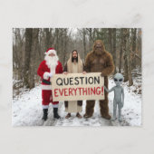 Question Everything Postcard Briefkaart (Voorkant)