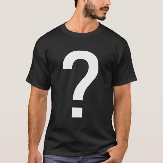 Question Mark Question Mark T-shirt (Voorkant)