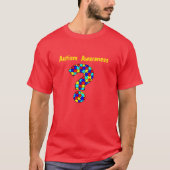 Question sur l'autisme rouge Mark T-Shirt (Devant)