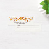 Questionnaire du Mariage du feuillage d'automne (Bureau)
