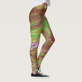 Questions 1 Leggings Vert Sauge Marron (Droite)