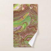 Questions 1 Wild Green Maroon Bath Towels (Serviette à main)