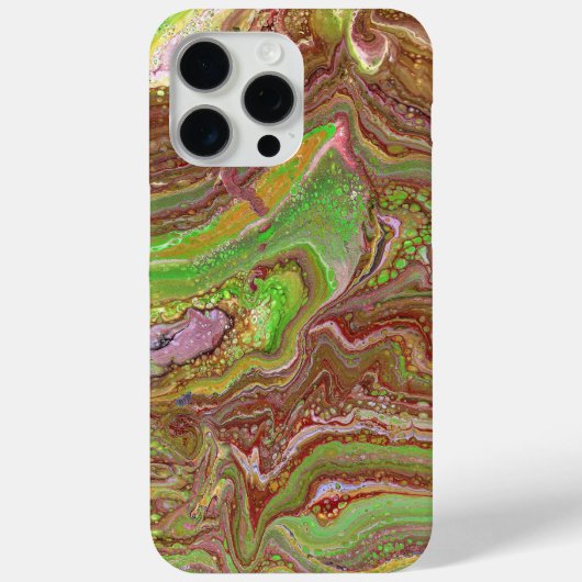 Questions 1 Wild Green Maroon Phone Case (Achterkant)