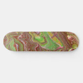Questions 1 Wild Green Maroon Skateboard Deck (Horz)