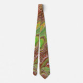 Questions 1 Wild Green Maroon Tie Stropdas (Achterkant)