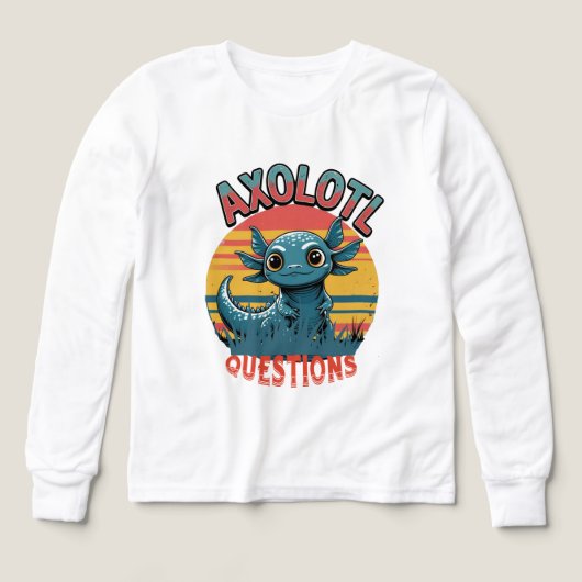 "QUESTIONS AXOLOTL - Vibes de graffitis rétro" (Motif recto)