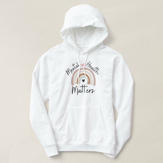 Questions de santé mentale - Sweat - shirt à capuc (Design devant)