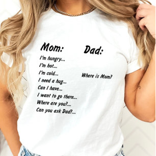 Questions pour maman et papa T-shirt