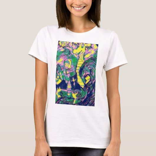 Quête colorée : Dragon et T-Shirt garçon (Devant)