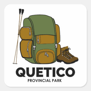Quetico Provincial Park rugzak Vierkante Sticker