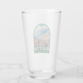 Quetta Pakistan Travel Art Vintage Glas (Achterkant)