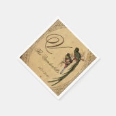 Quetzal Bird Bruiloft Servet (Hoek)