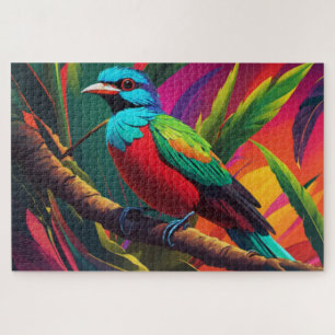Quetzal Bird Jigsaw Puzzle Puzzle