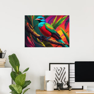 Quetzal Bird Poster