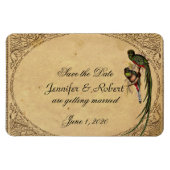  Quetzal Vogelbruiloft Save the Date Magneet (Horizontaal)