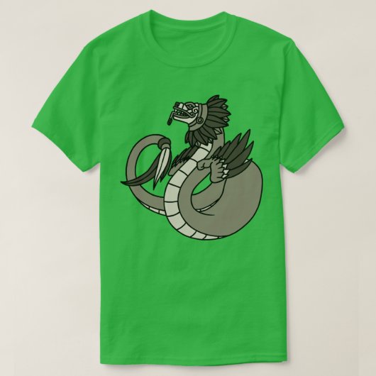 Quetzalcoatl Aztec Feathered Serpent Mayan Inca T-shirt (Design voorkant)