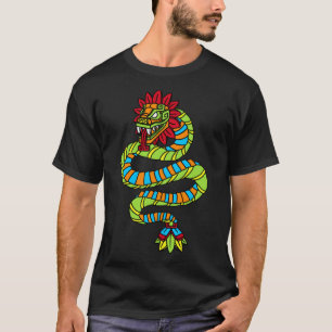 Quetzalcoatl Aztec Mayan Feathered Service Toltec T-shirt
