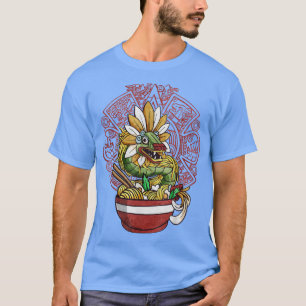 Quetzalcoatl Aztec Serpent Mayan Ramen Noodles Tol T-shirt