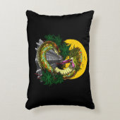 Quetzalcoatl Aztec Snake God Accent Kussen (Voorkant(Verticaal))