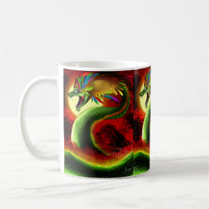 Quetzalcoatl de Azteekse god Koffiemok