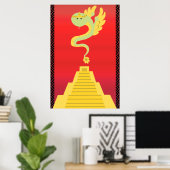 Quetzalcoatl Poster (Thuiskantoor)