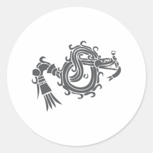 Quetzalcoatl Ronde Sticker