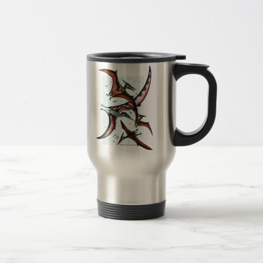 Quetzalcoatlus Parmi Les Ptérosaures Mug (Droit)