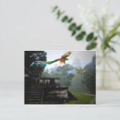 Quetzel in Tikal Briefkaart (Staand voorkant)