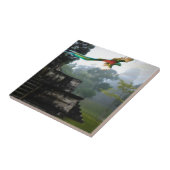 Quetzel in Tikal Tegeltje (Zijkant)