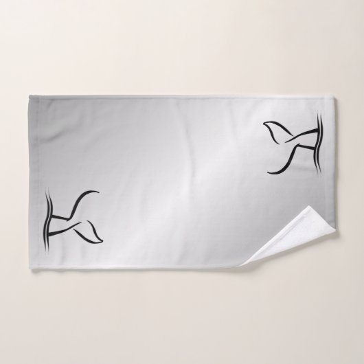 Queue de baleine Argent (Serviette à main)