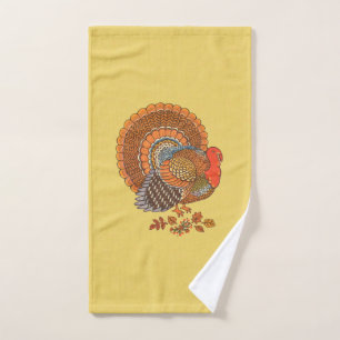 Queue de la Turquie mâle Fanned Plumes d'automne
