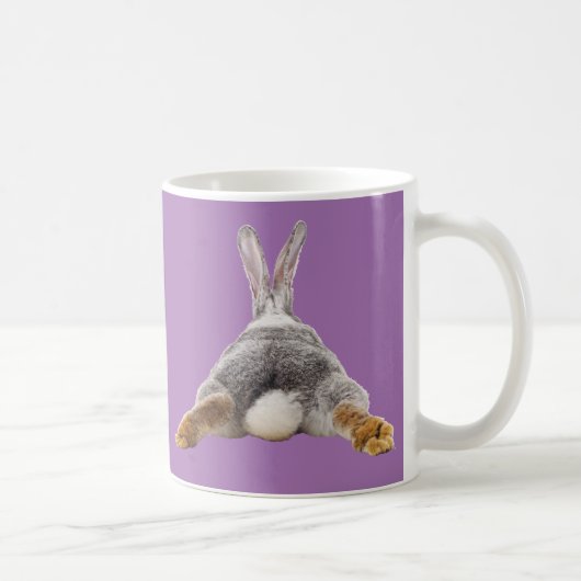 Queue de lapin mignonne Tasse de Pâques violette (Droite)
