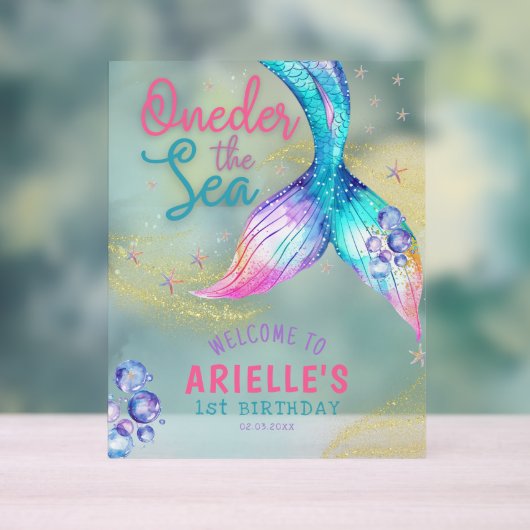 Queue de sirène Onder la mer 1er anniversaire Bien (Neutre)