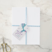 Queue de sirène sous la mer Étiquette de cadeau de (Avec de laficelle)