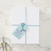 Queue de sirène sous la mer Étiquette de cadeau de (Avec de laficelle)