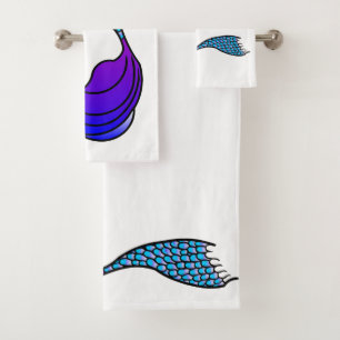 Queue de sirène violette et bleue sur l'ensemble d