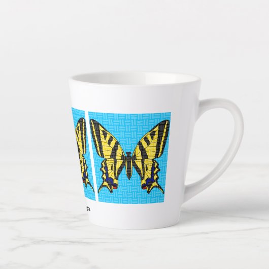 Queue d'hirondelle (12oz) - Tasse à Latte (Droite)