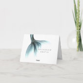 Queue Mermaid Luxe | Seafoam Mint Green Aqua Custo (Dos)