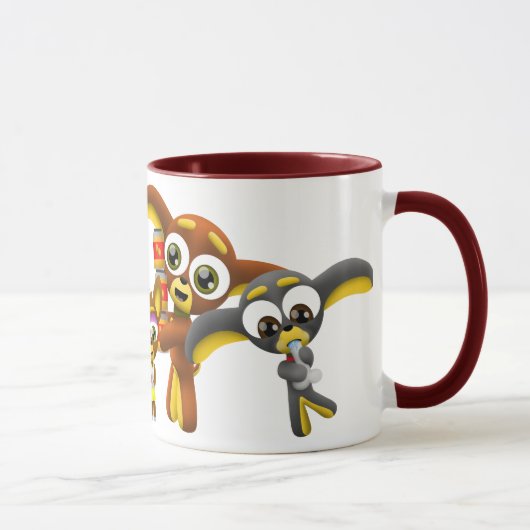 Queues de taco - tasse de trois chiwawas (Droite)