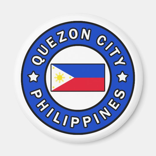 Quezon City Filipijnen Magneet (Voorkant)