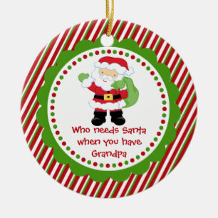 Qui a besoin de Père Noël… Ornement de Noël de