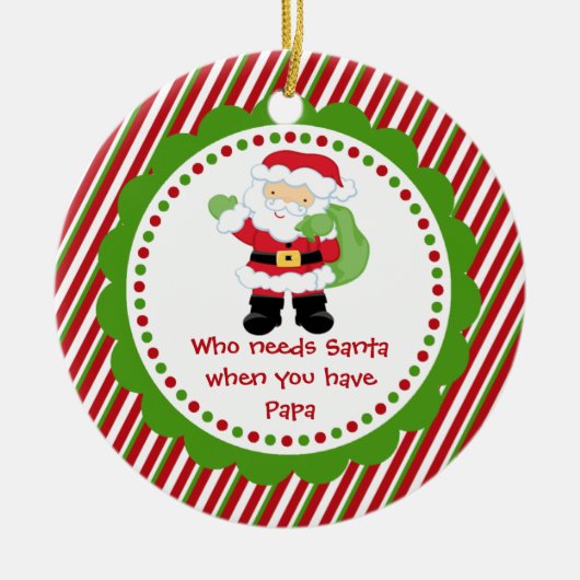 Qui a besoin de Père Noël… Ornement de Noël de (Devant)