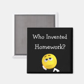 Qui A Inventé Le Travail À Domicile ? Magnet (Recto/Verso)