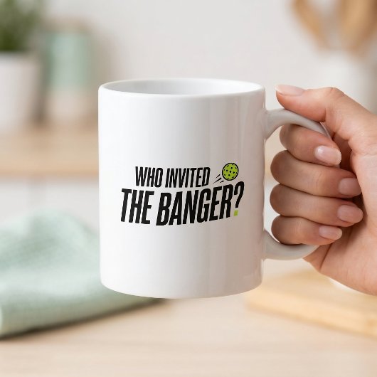 Qui a Invité le Banger? Mug de Pickleball